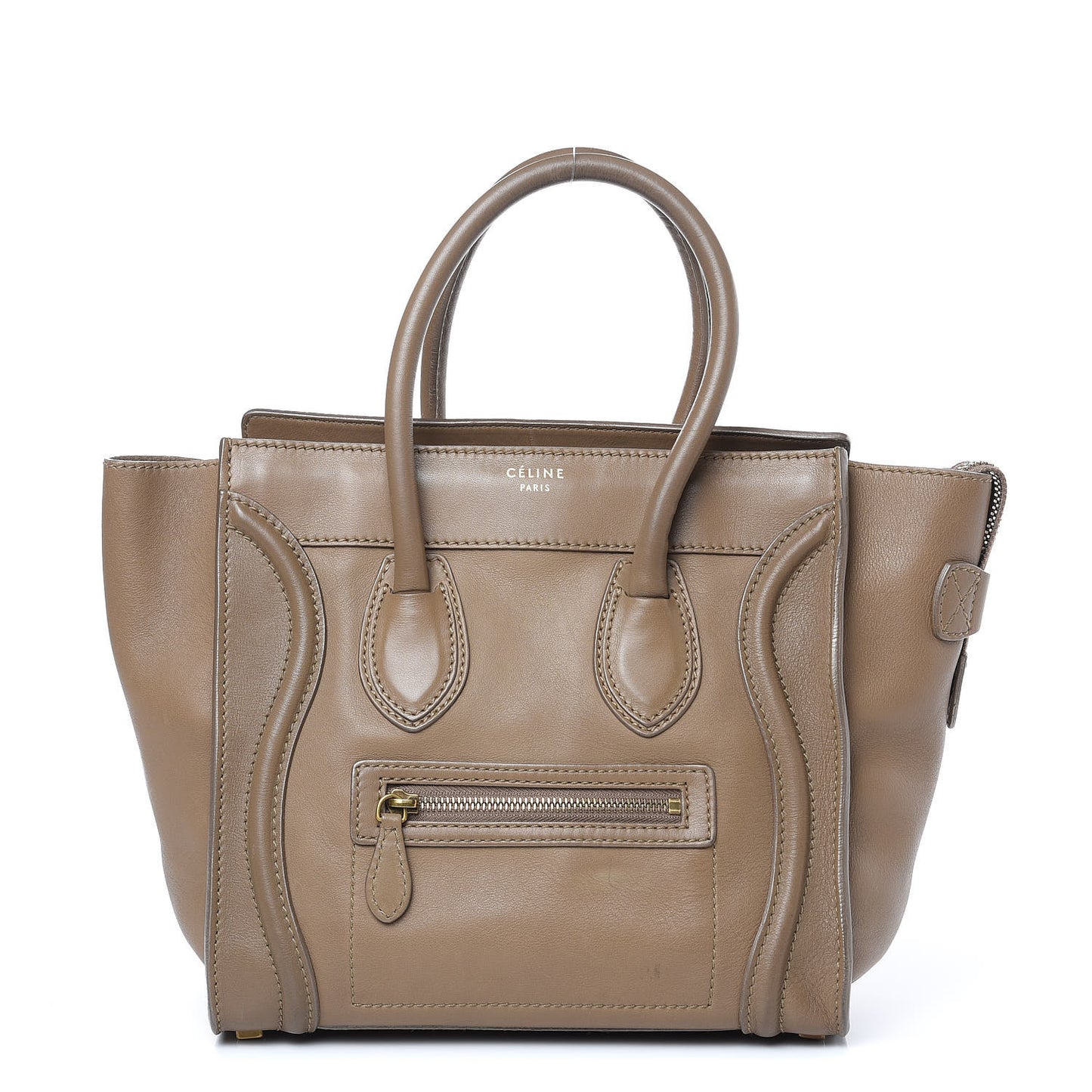 Smooth Calfskin Micro Luggage Camel