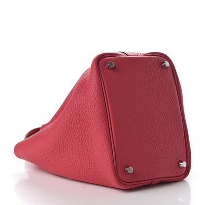 Hermes Taurillon Clemence Picotin Lock 18 PM Rose Extreme 4 of 10