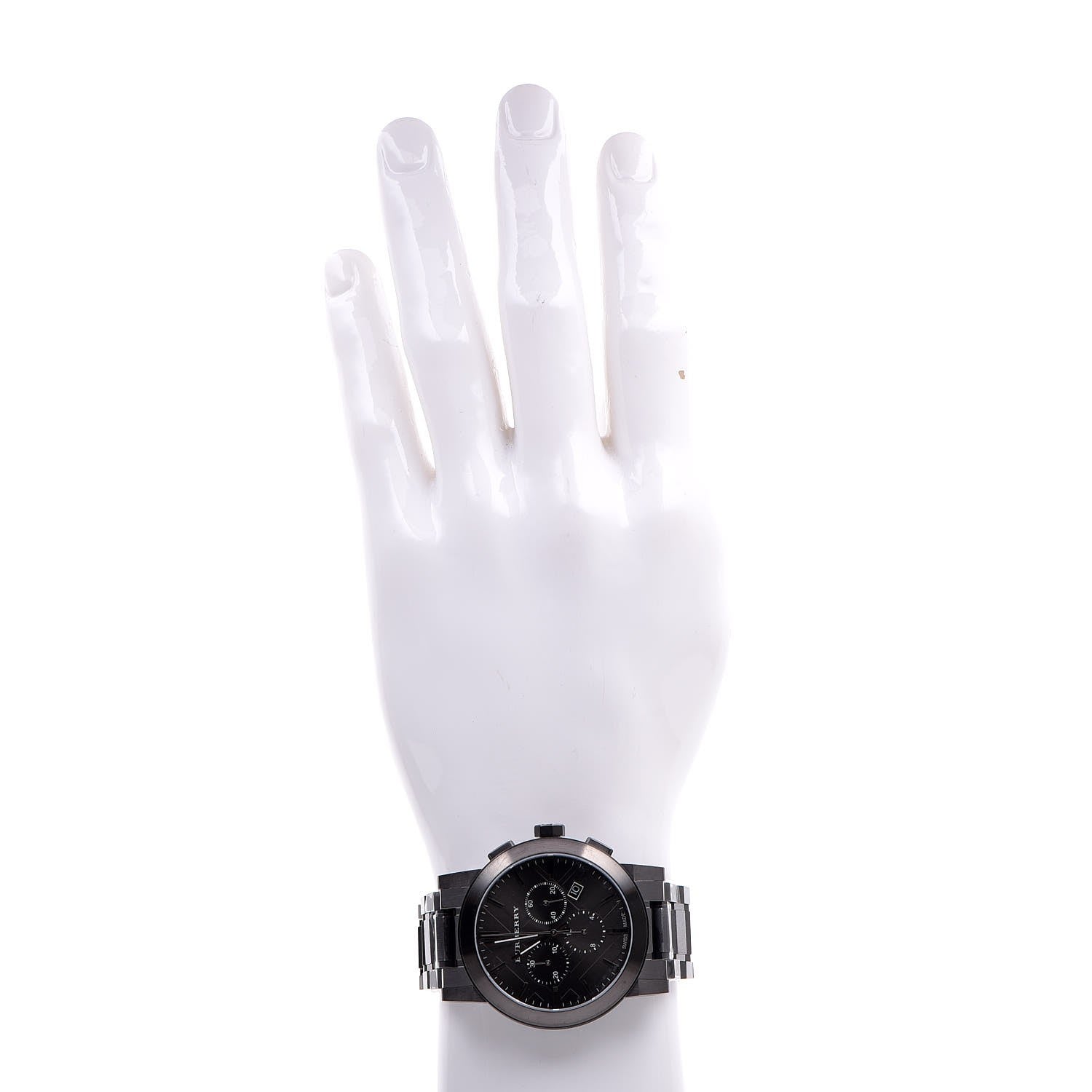 Burberry PVD Stainless Steel 42mm Chronograph Quartz Watch Black BU9354 2 of 7