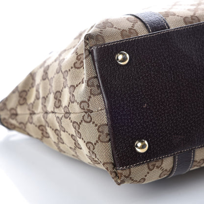 Gucci Monogram Medium Abbey Tote Brown 16 of 21
