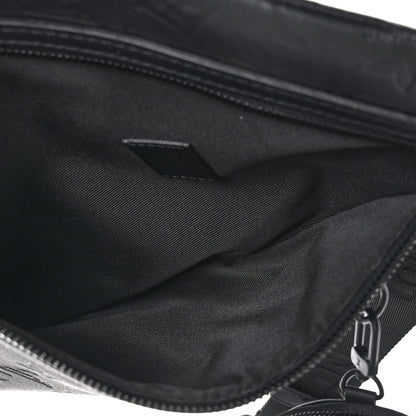 Louis Vuitton Calfskin Shadow Monogram Duo Slingbag Black 5 of 10