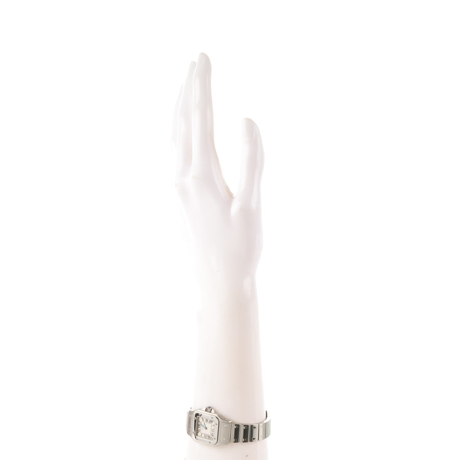 Cartier Stainless Steel 24mm Santos de Galbee Quartz Watch 2 of 8