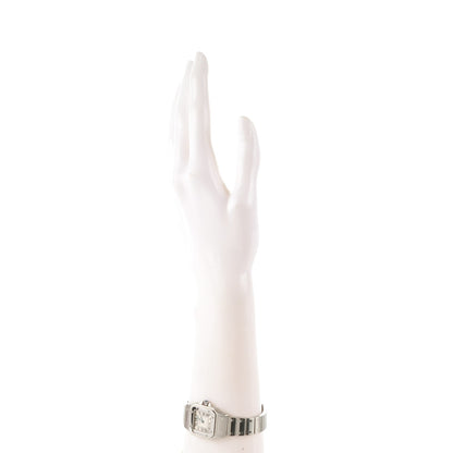 Cartier Stainless Steel 24mm Santos de Galbee Quartz Watch 2 of 8