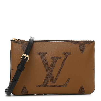 Louis Vuitton Reverse Monogram Giant Double Zip Pochette 1 of 9