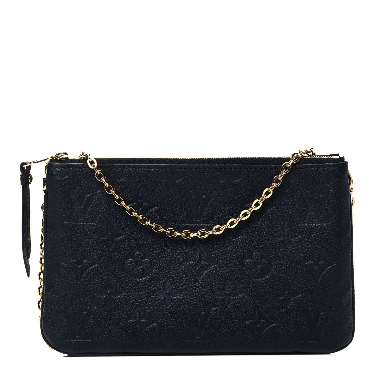 Louis Vuitton Empreinte Double Zip Pochette Black 1 of 8