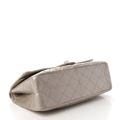 Chanel Metallic Aged Calfskin Quilted 2.55 Reissue 227 Flap Silver 5 of 11