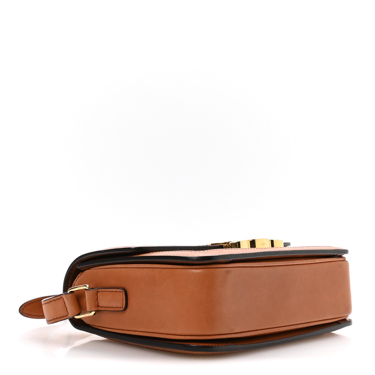 Celine Textile Natural Calfskin Teen Triomphe White Tan 4 of 11
