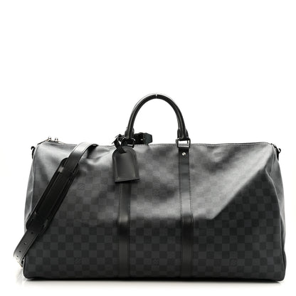 Louis Vuitton Damier Graphite Keepall Bandouliere 55 2 of 26
