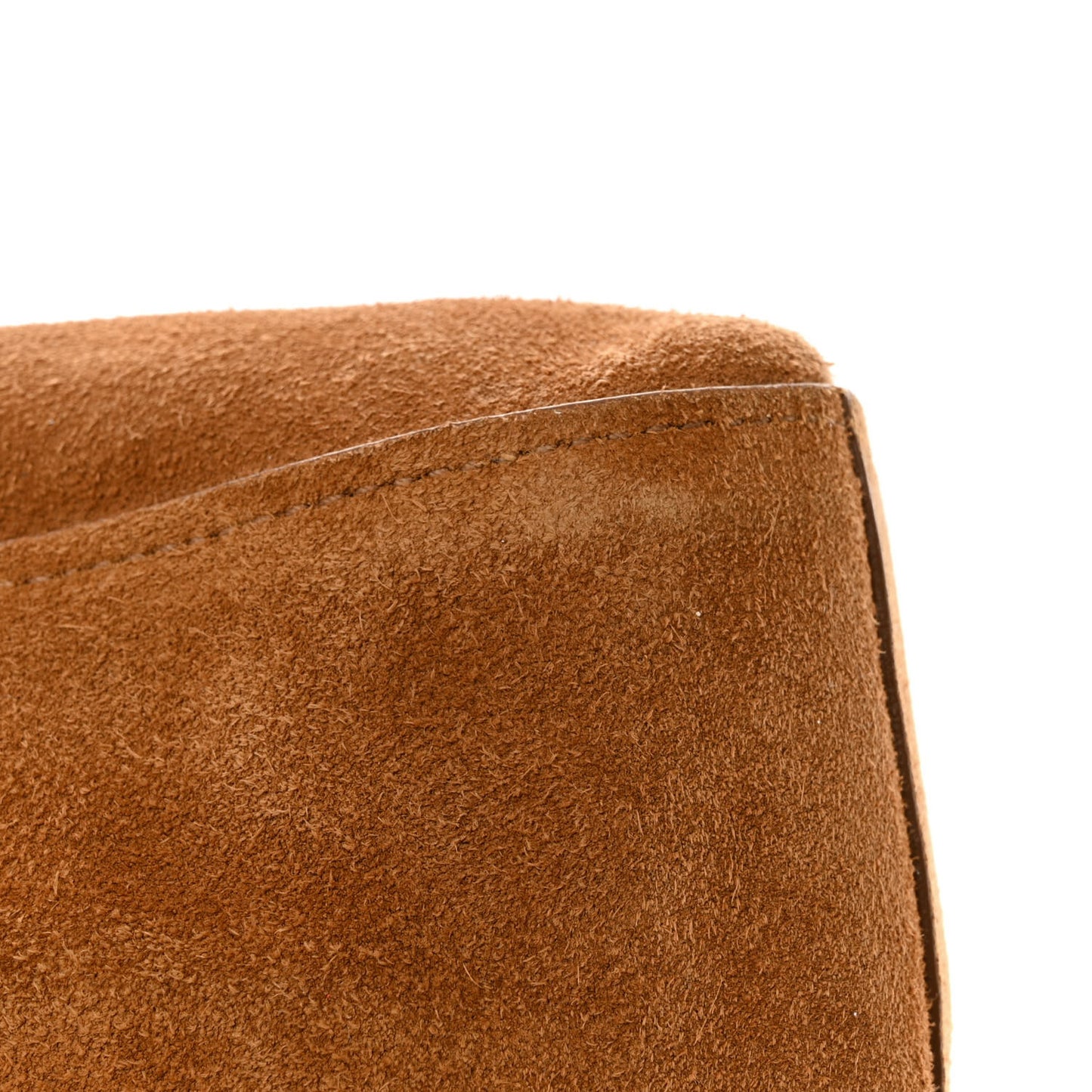 Smooth Calfskin Suede Medium Reversible Monogram Kate Satchel Light Ochre