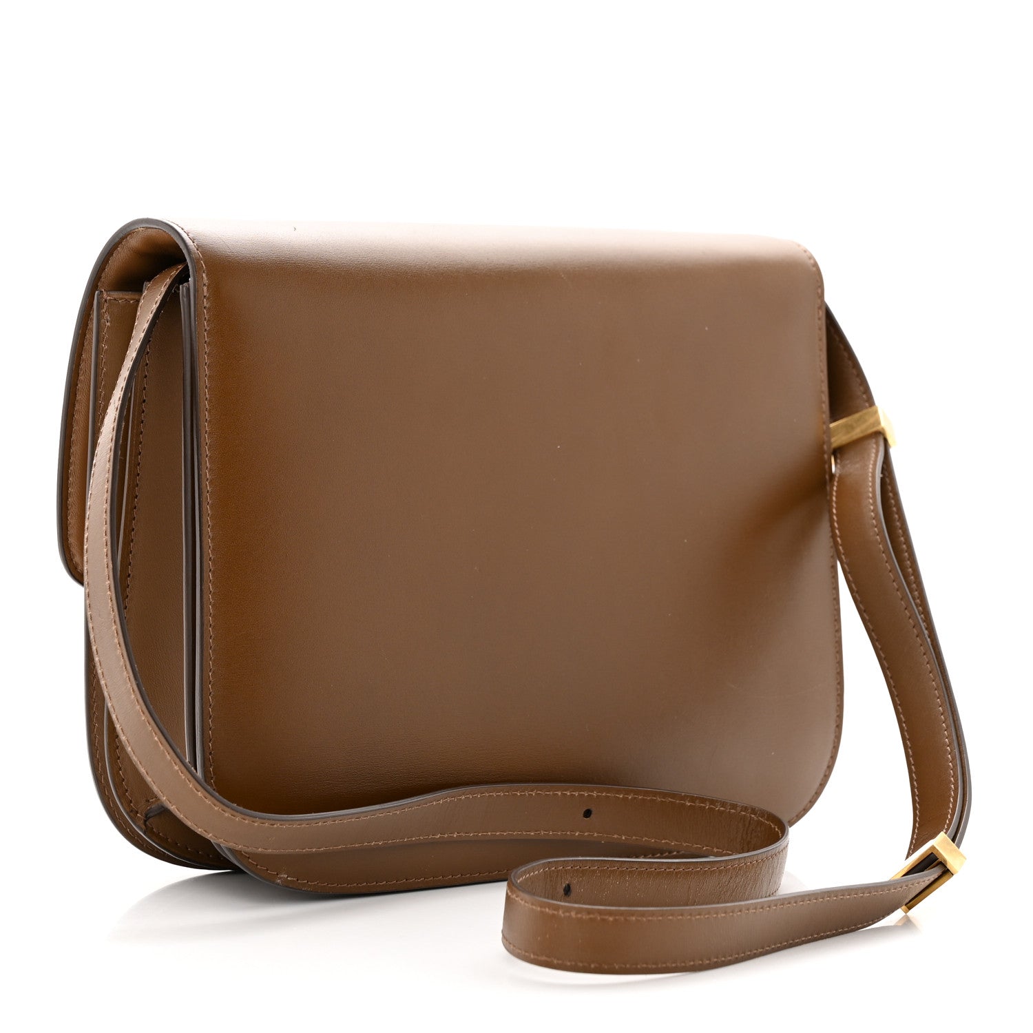 Celine Box Calfskin Medium Classic Box Flap Bag Camel 3 of 22