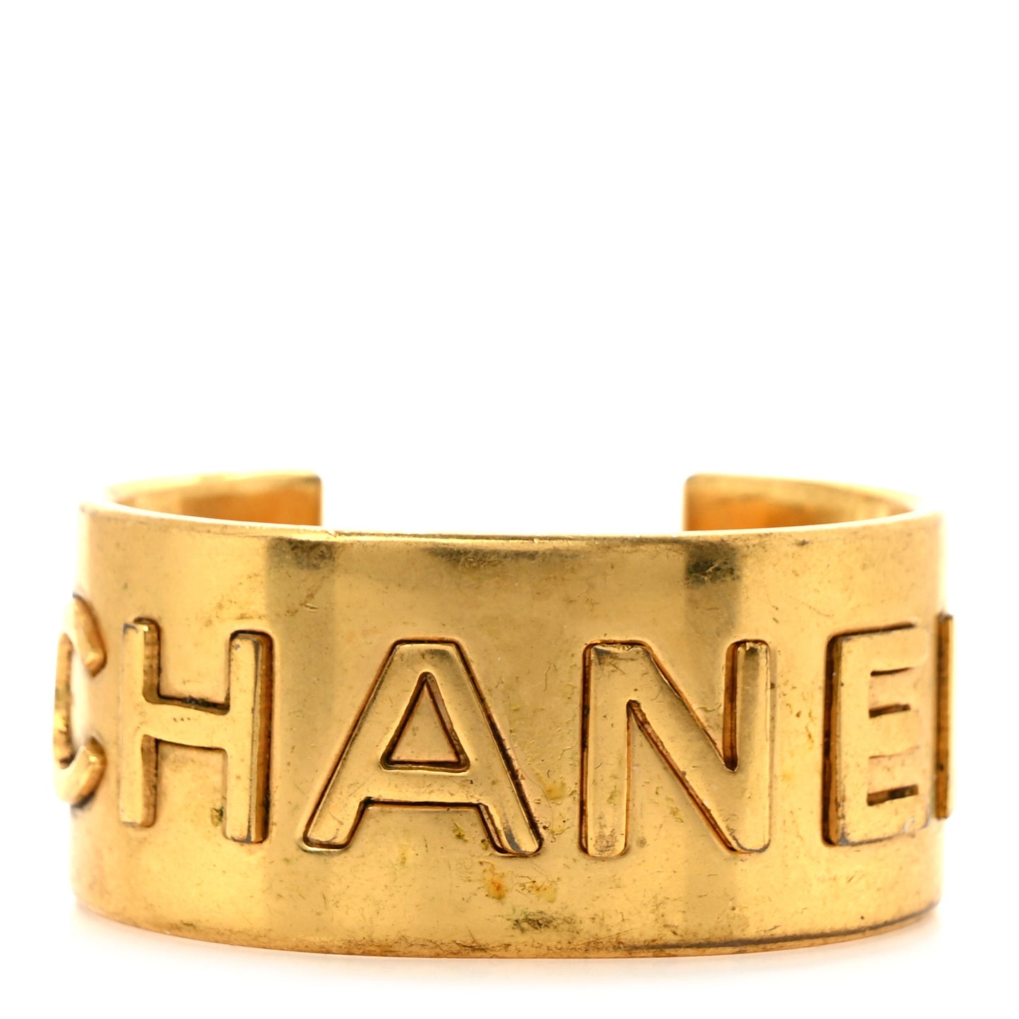 Metal Logo Cuff Gold