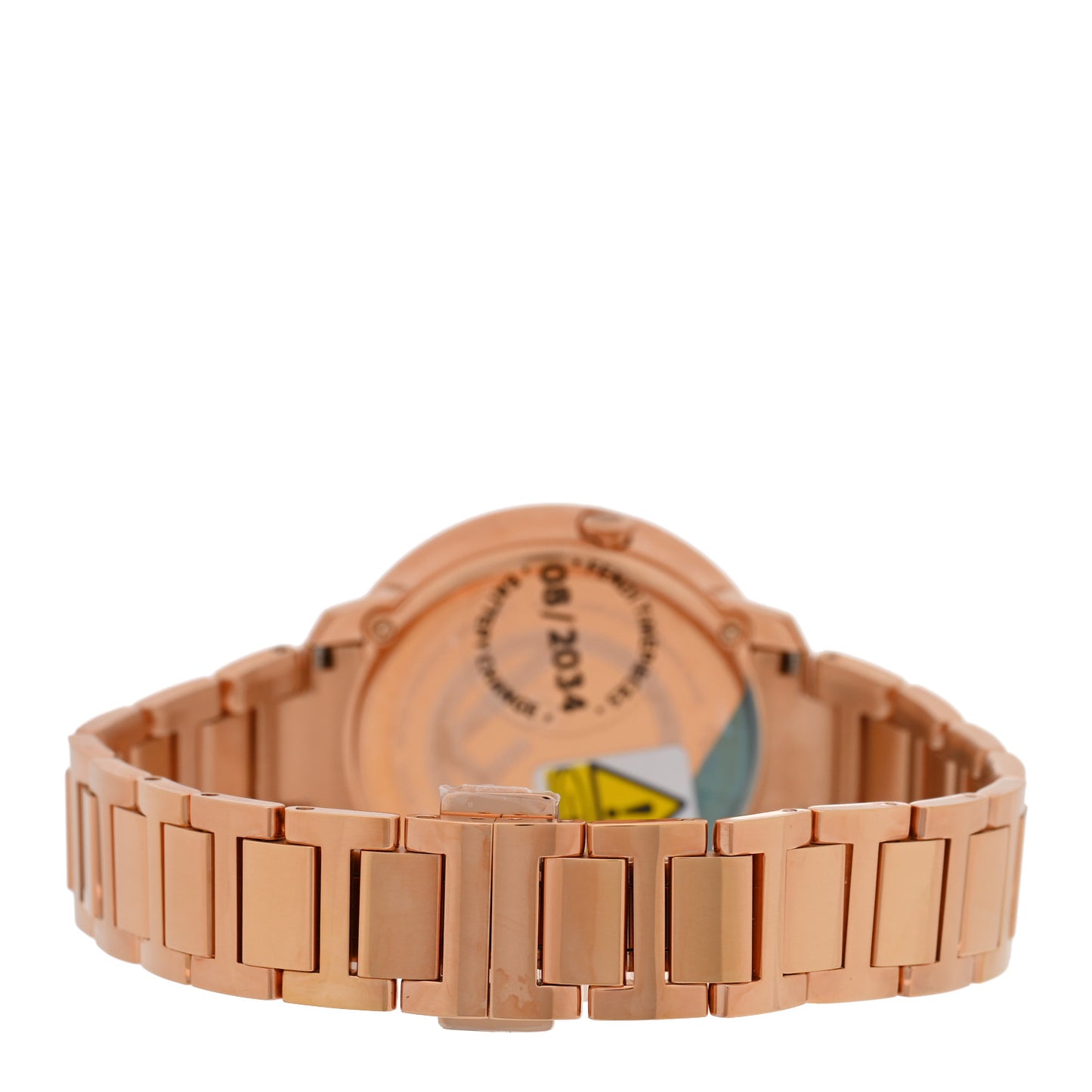 Stainless Steel 36mm Run Away Quartz Watch Gold