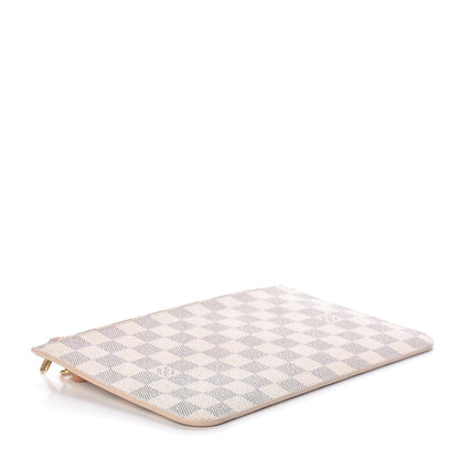 Louis Vuitton Damier Azur Neverfull MM GM Pochette Rose Ballerine 4 of 7