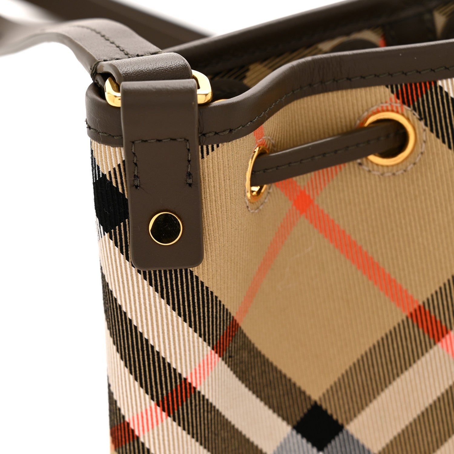 Burberry Nova Check Mini Bucket Bag Beige 20 of 21
