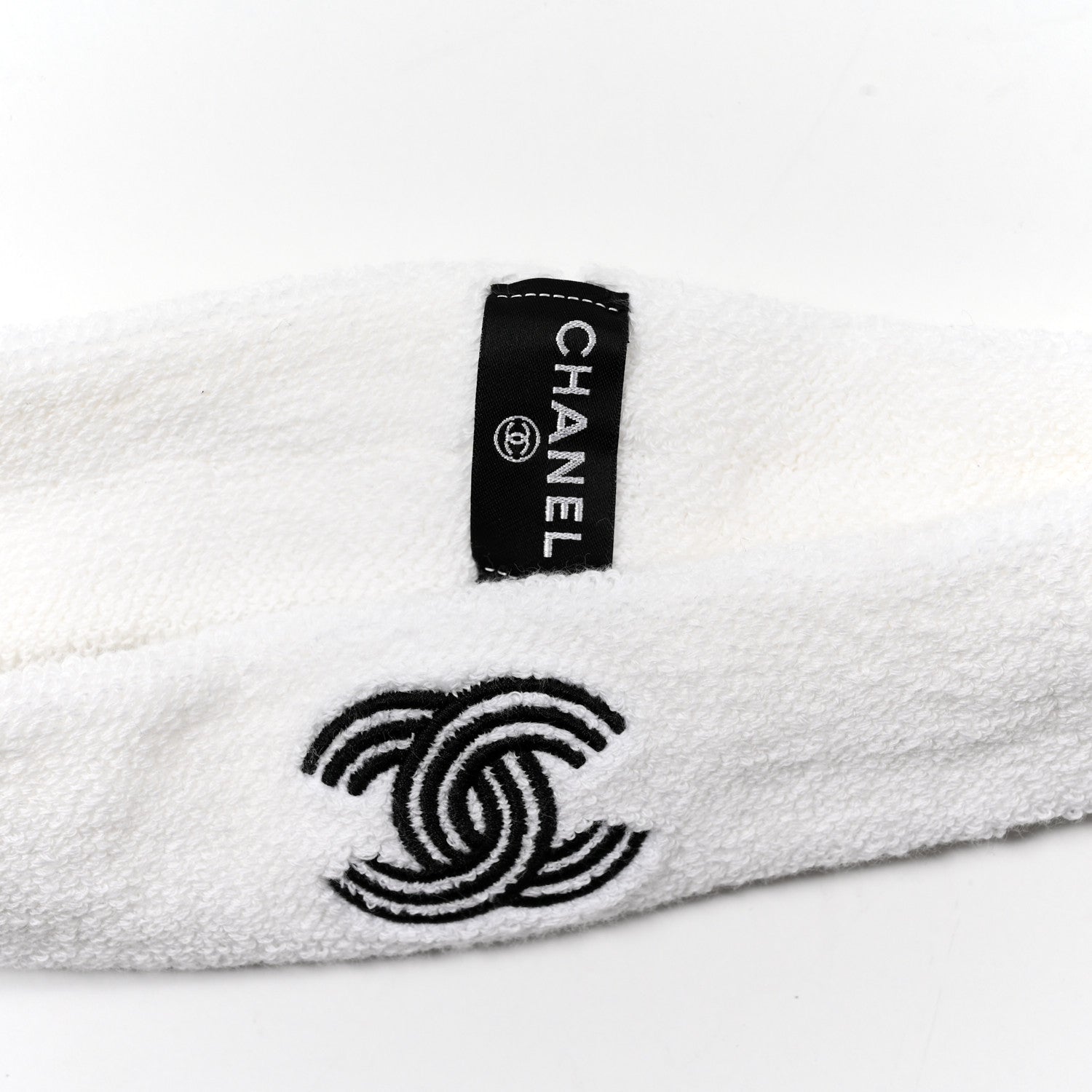 Chanel Terry Cotton CC Sports Set Towel Black White 6 of 6
