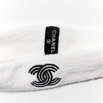 Chanel Terry Cotton CC Sports Set Towel Black White 6 of 6