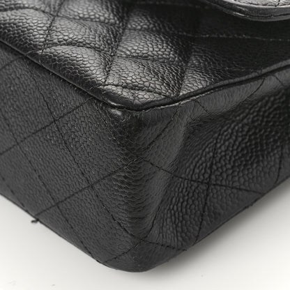 Chanel Caviar Quilted Medium Double Flap Black 9 of 12