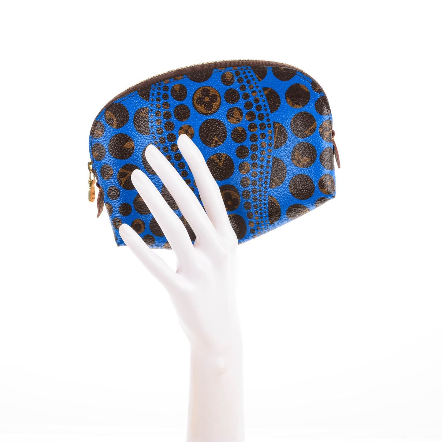 Monogram Kusama Pumpkin Dots Cosmetic Pouch Blue