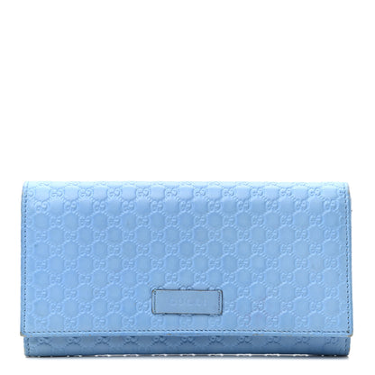 Gucci Soft Microguccissima Continental Wallet Mineral Blue 1 of 14