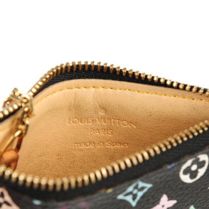 Louis Vuitton Monogram Multicolor Key Pouch Black 7 of 8