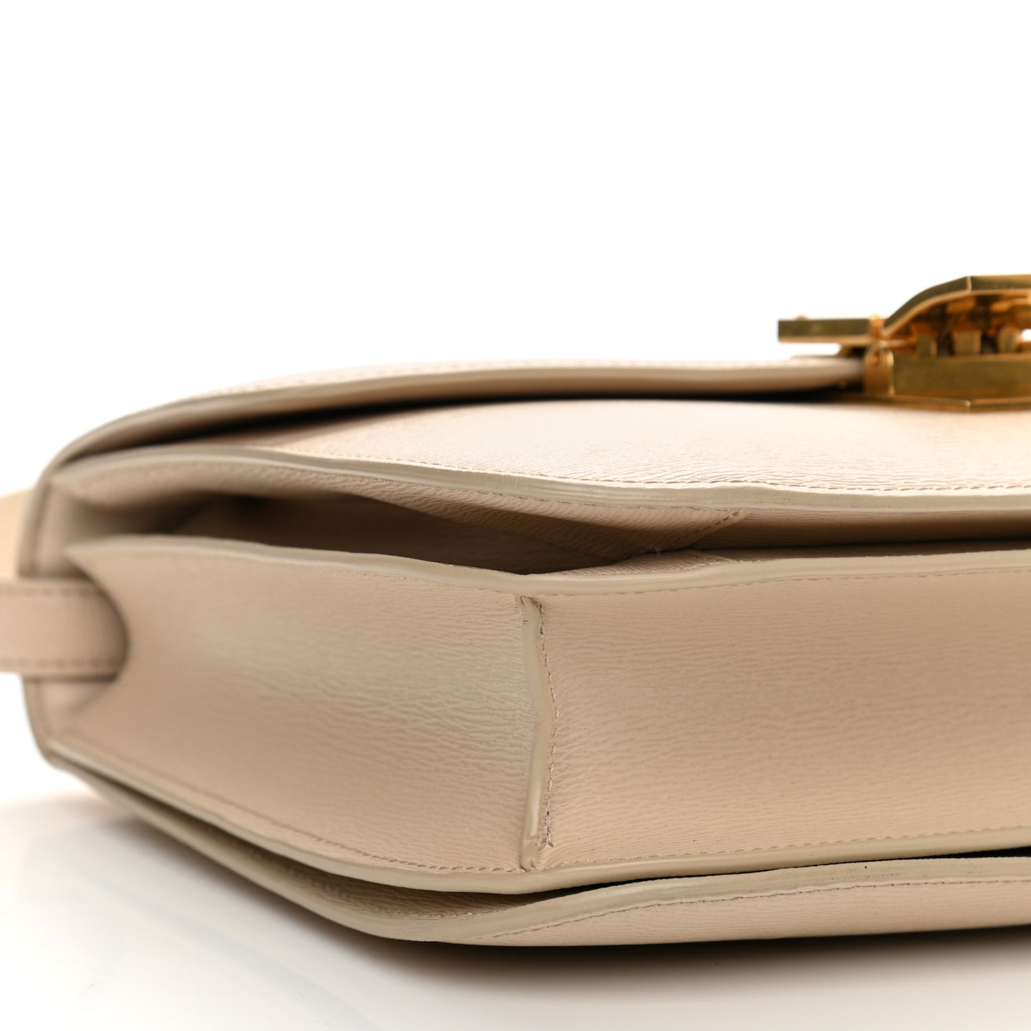 Liege Calfskin Medium Classic Box Flap Bag Powder