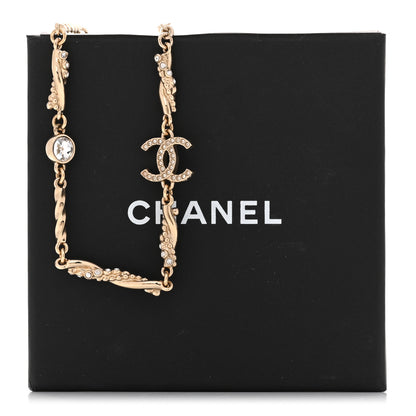 Chanel Crystal CC Twist Short Necklace Gold 6 of 6
