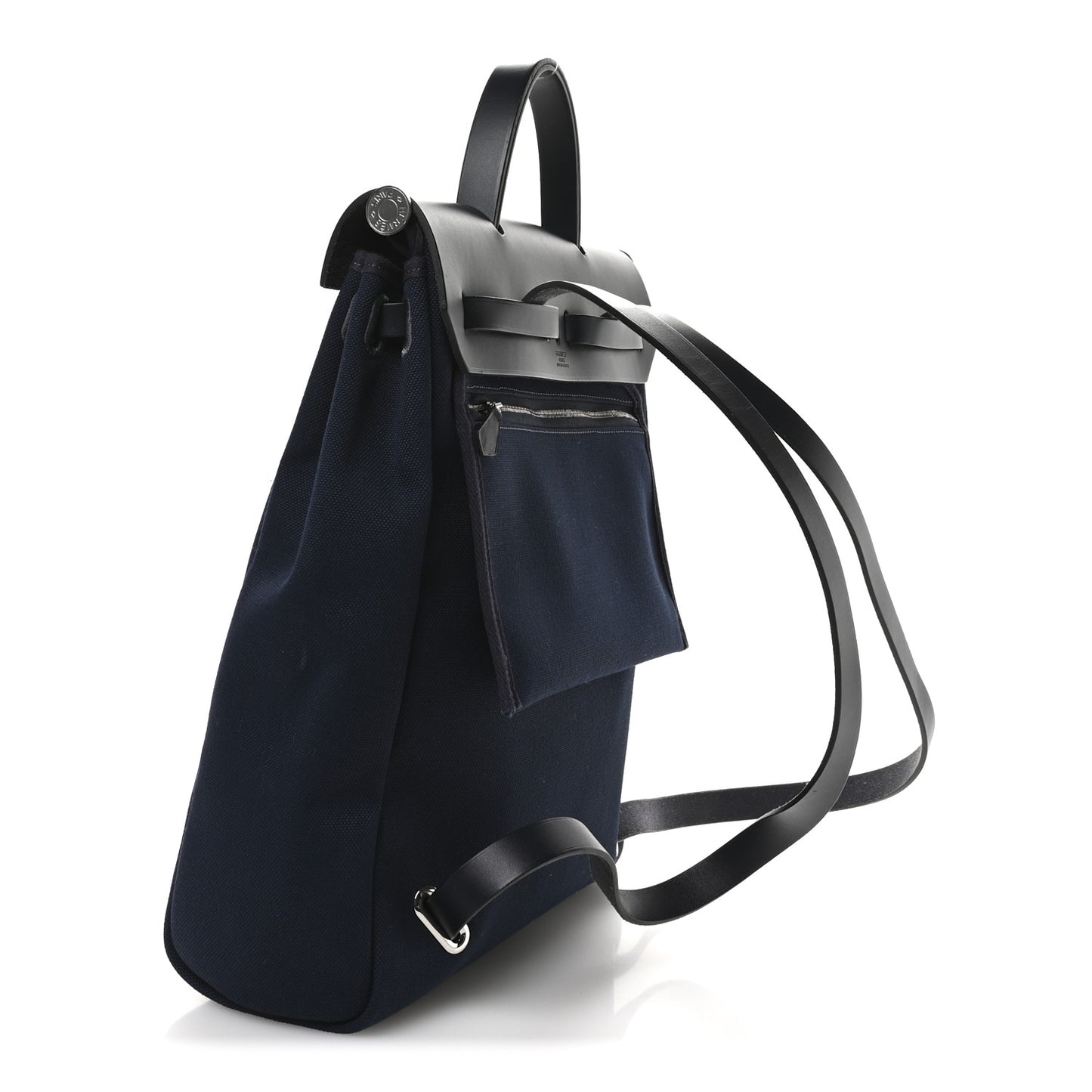 Military Toile Vache Hunter Herbag a Dos Zip Retourne Backpack Bleu Marine Bleu Indigo
