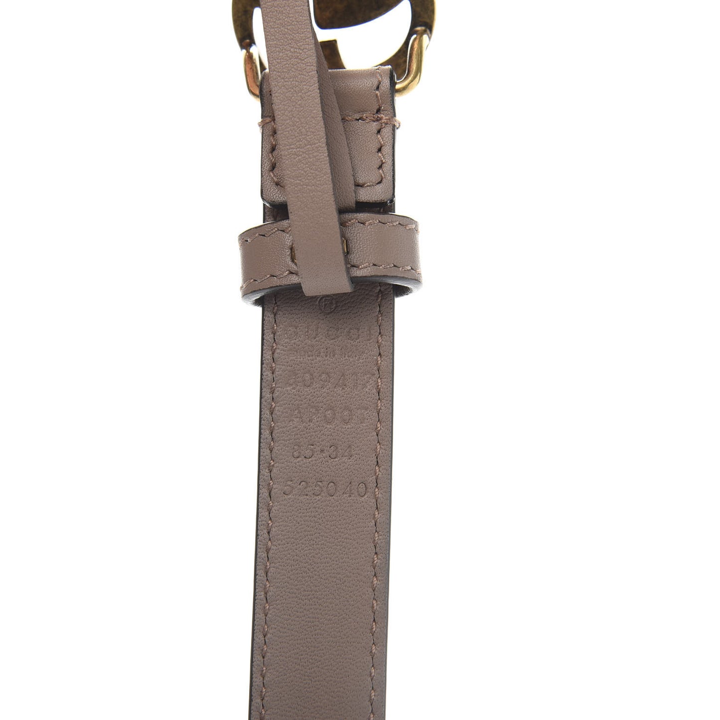 Calfskin Double G 20mm Belt 85 34 Porcelain Rose