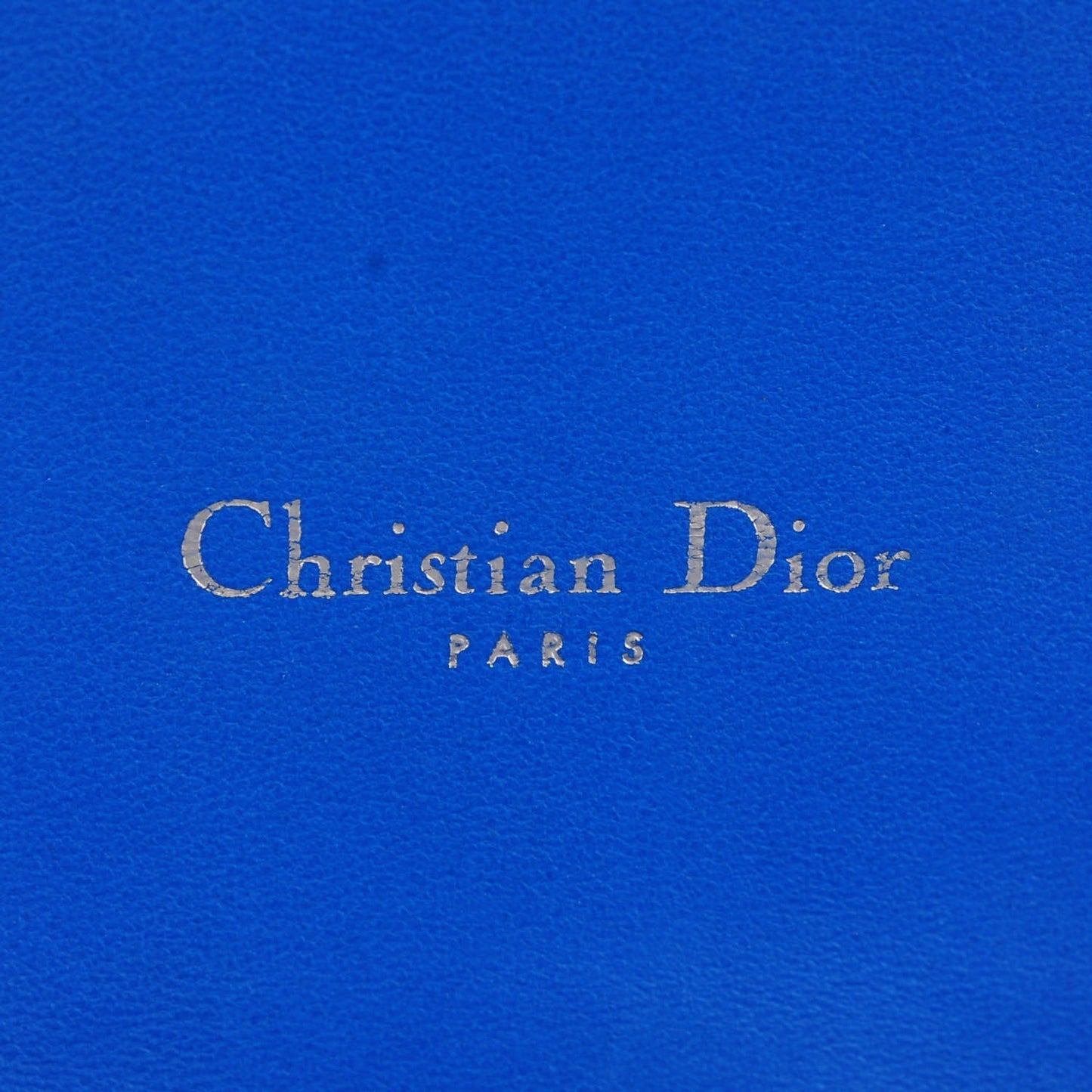 Lambskin Cannage Miss Dior Promenade Pouch Blue