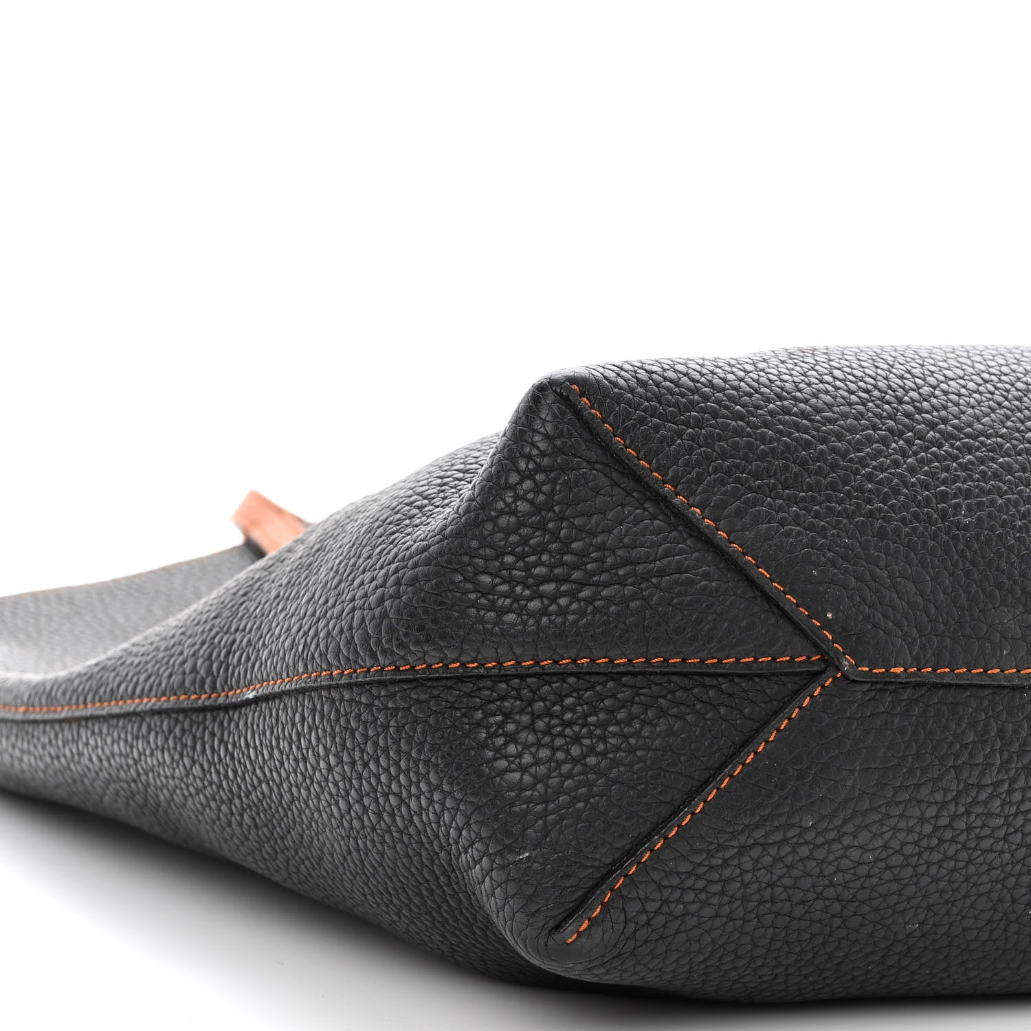 Moynat Taurillon Blush Tote Black Cognac 8 of 11