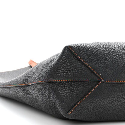 Moynat Taurillon Blush Tote Black Cognac 8 of 11