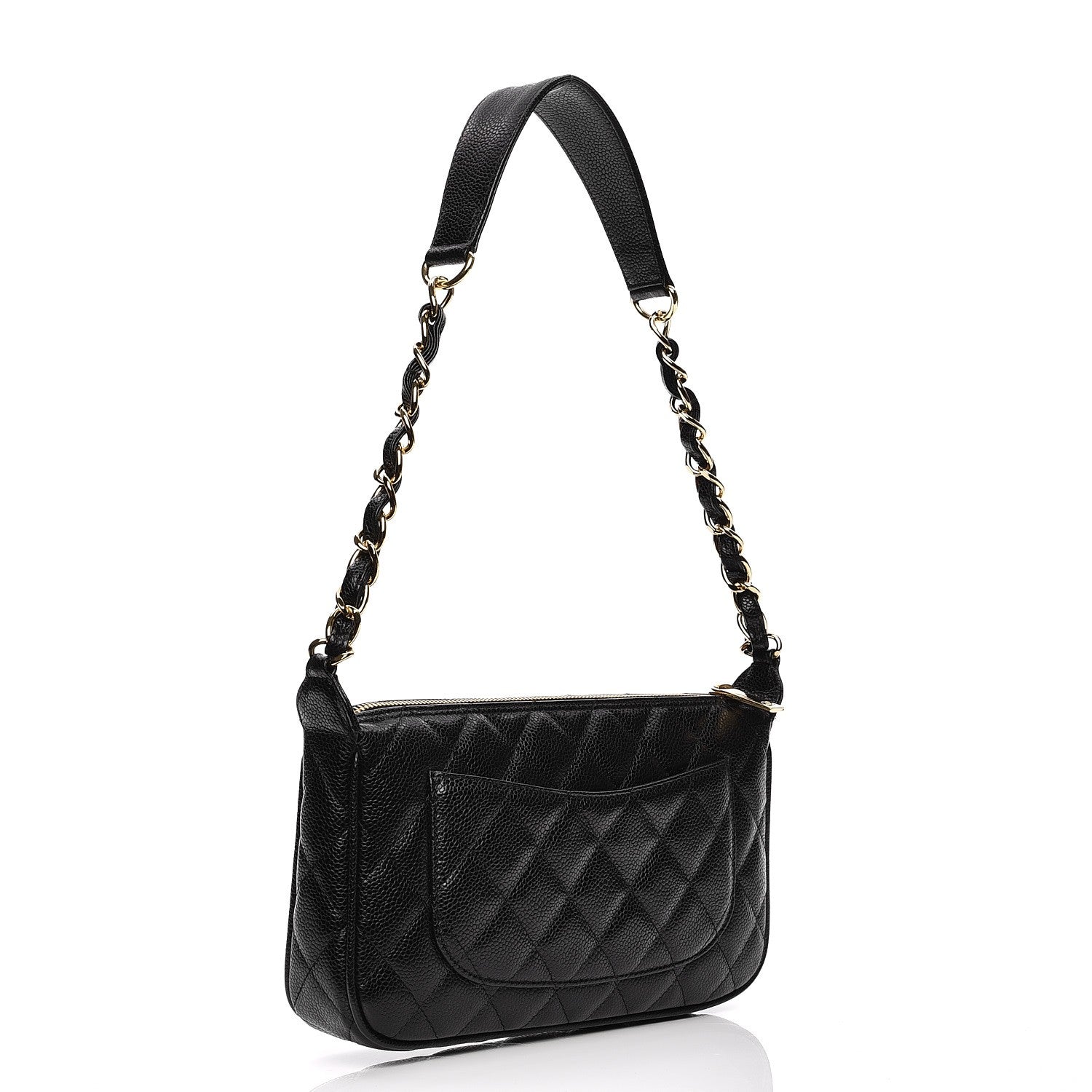Chanel Caviar Quilted Shoulder Bag Black 3 of 7