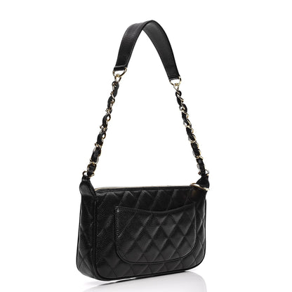 Chanel Caviar Quilted Shoulder Bag Black 3 of 7