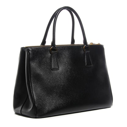 Prada Saffiano Lux Medium Double Zip Tote Nero Black 3 of 10