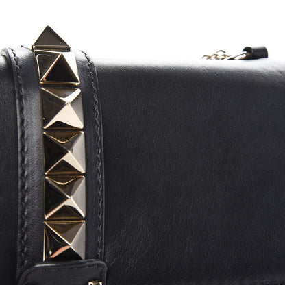 Valentino Garavani Vitello Medium Glam Lock Rockstud Flap Black 10 of 10