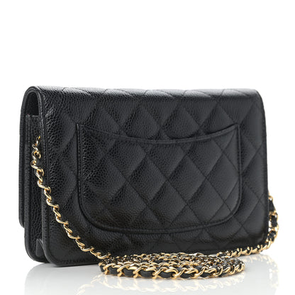 Chanel Caviar Quilted Wallet On Chain WOC Black 3 of 13