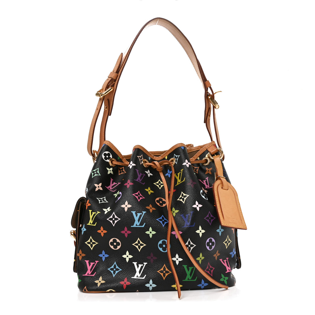 Louis Vuitton Monogram Multicolor Petit Noe Black 1 of 9