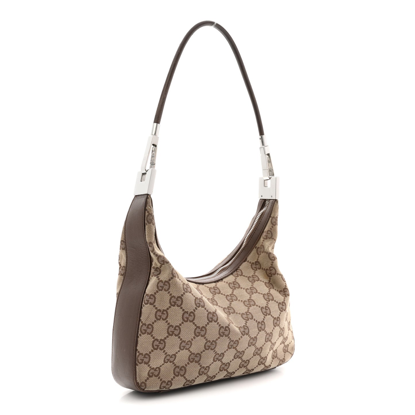 Monogram GG Small Clasp Hobo Brown