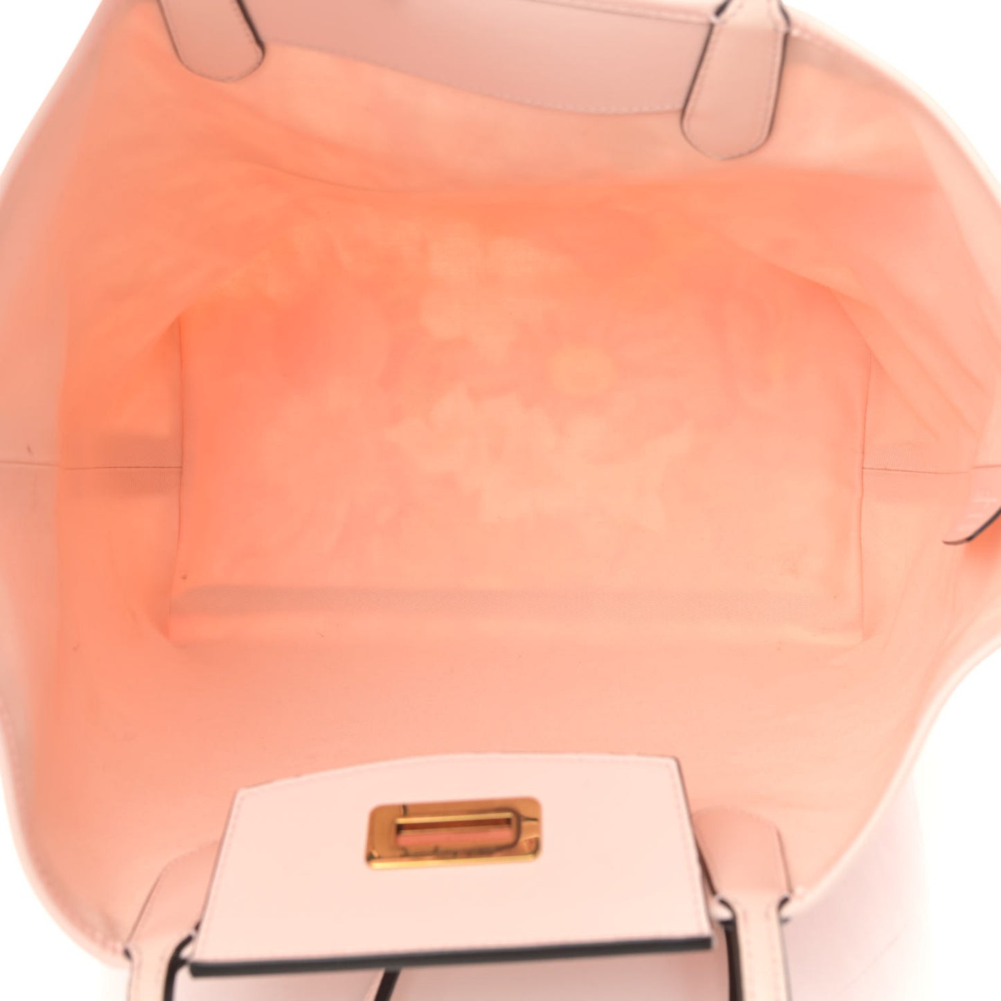 Nylon Calfskin Vimini Travel Tote Pink Lemonade