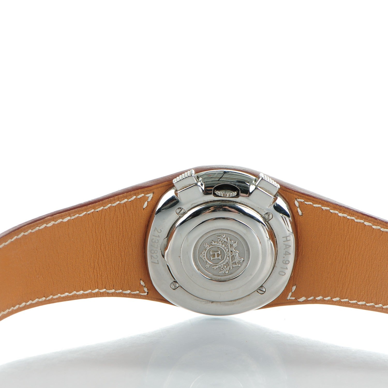 Hermes Stainless Steel Barenia 38mm Harnais Chronograph Quartz Watch Fauve 9 of 9