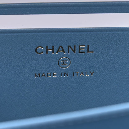 Chanel Denim Quilted CC Pearl Crush Camera Case Blue 6 of 9