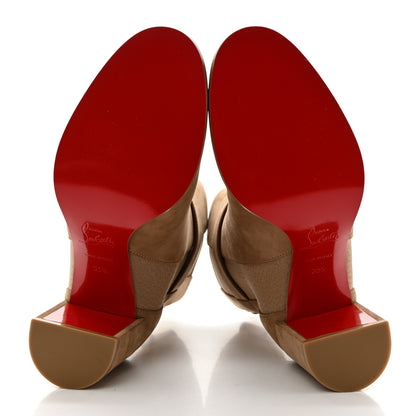Christian Louboutin Suede CL Chelsea 70 Booty 35.5 Roca 5 of 8