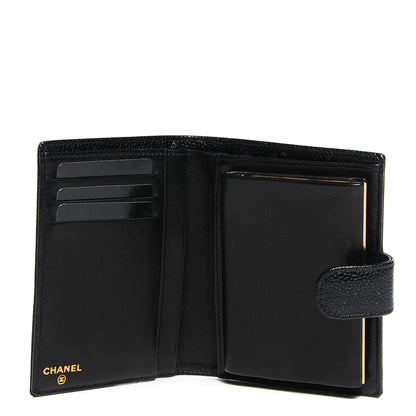 Chanel Caviar Timeless CC Compact French Wallet Black 6 of 8