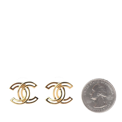 Chanel Metal Obazine CC Earrings Gold 2 of 5