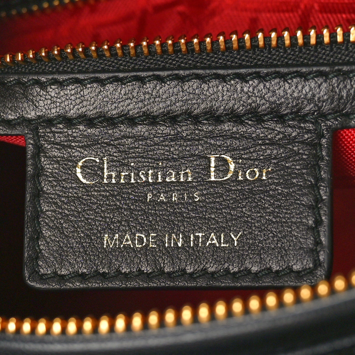 Lambskin Cannage Medium Lady Dior Black