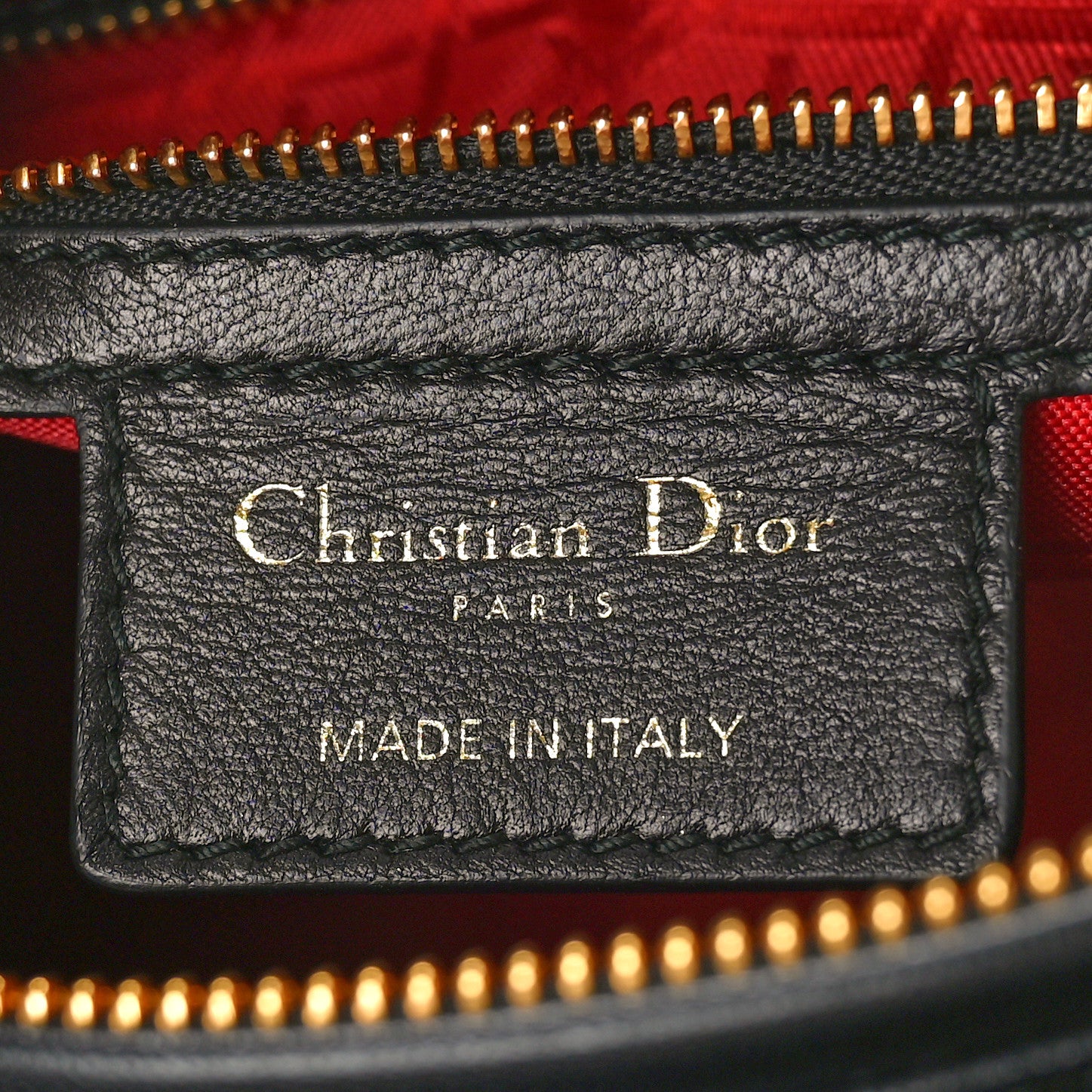 Christian Dior Lambskin Cannage Medium Lady Dior Black 6 of 11
