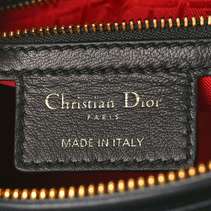 Christian Dior Lambskin Cannage Medium Lady Dior Black 6 of 11