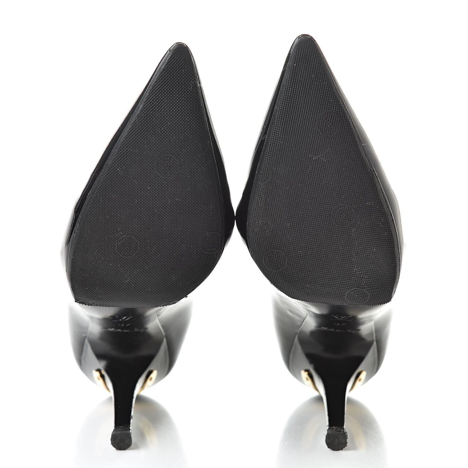 Louis Vuitton Patent Calfskin Pumps 37 Black 7 of 13