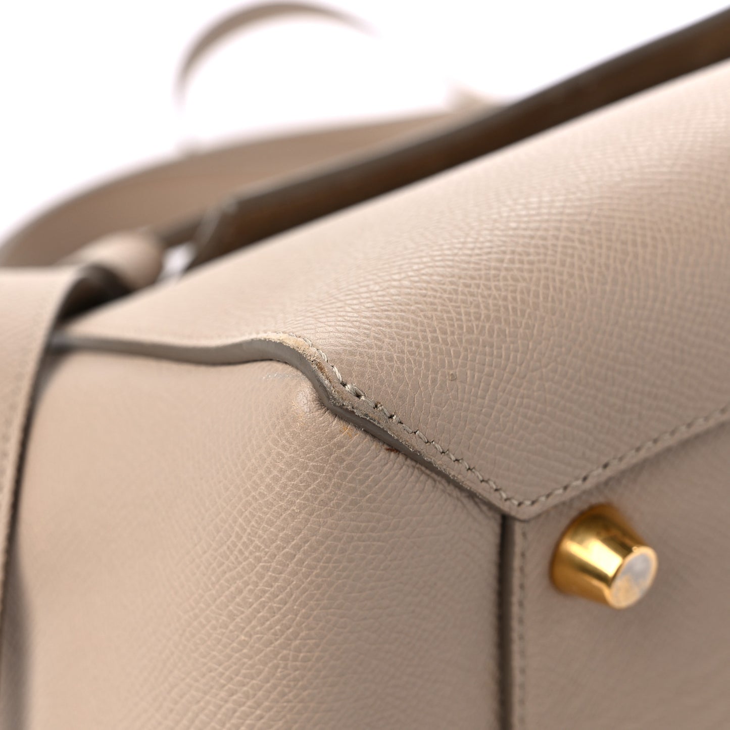 Grained Calfskin Mini Belt Bag Light Taupe
