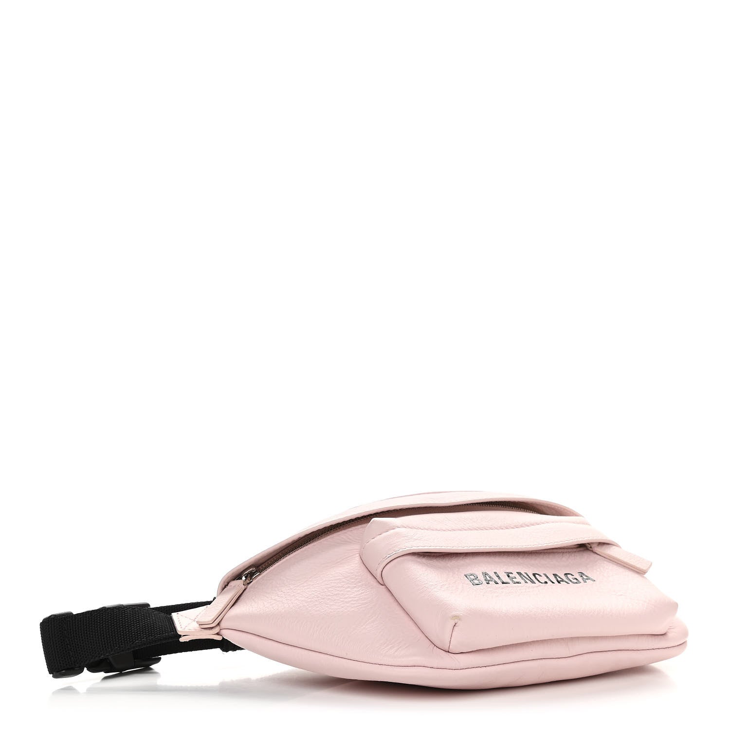Balenciaga Smooth Double Calfskin Logo Everyday Beltpack XS Light Rose Black 3 of 9